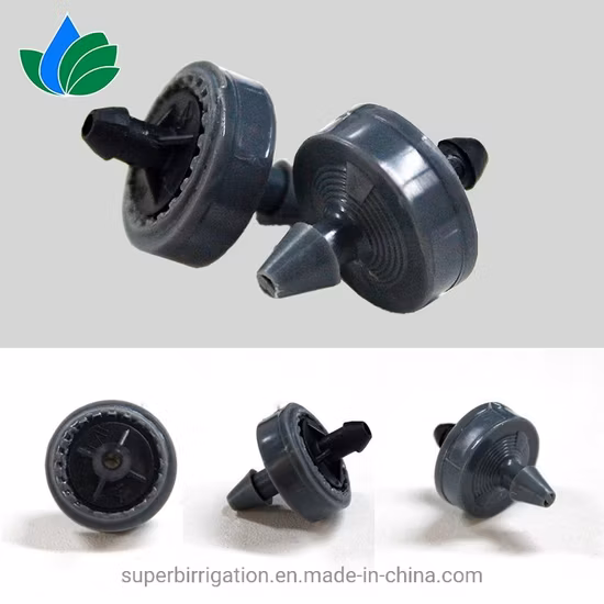 Landwirtschaftliche wassersparende Bewässerung, Druckausgleich, Tropfkopf, 8 Liter, Strahlstabilisator, Topf, Tropfpfeil