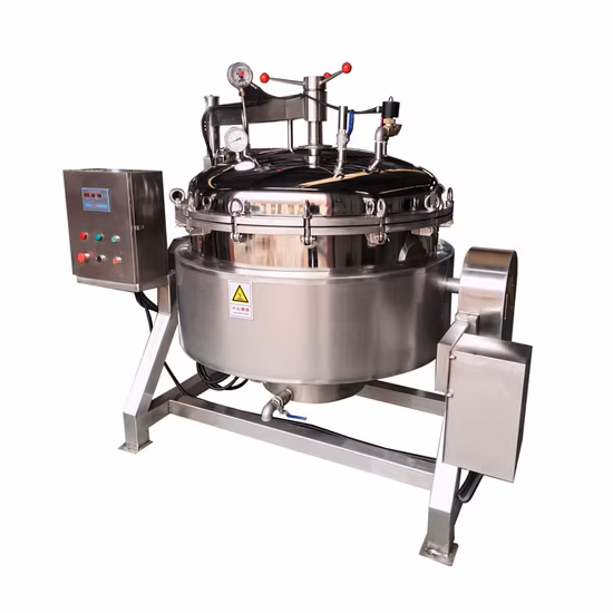 Industrieller Dampf-Elektro-Gas-Heizungs-Hochdruck-Kochtopf für Knochenbohnen-Fleischsuppe